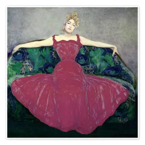 Dama con vestido fucsia de Maximilian Kurzweil Master Collection