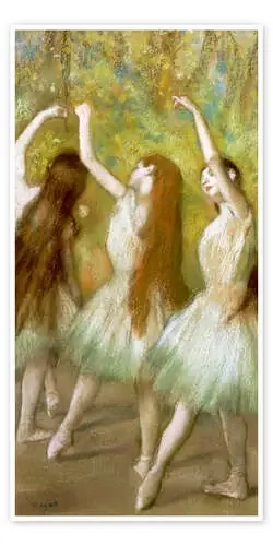 Dancers in Green I de Edgar Degas Bridgeman Images