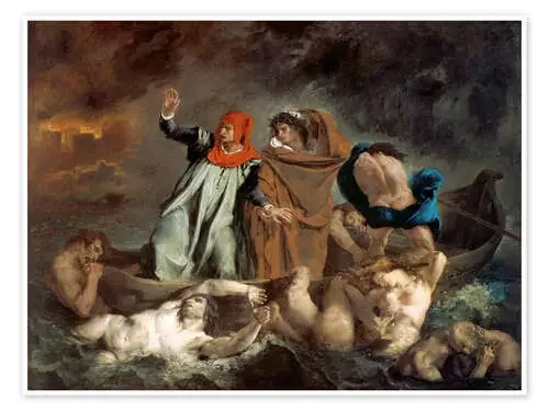Dante y Virgil en el infierno (The Dante Bark) de Eugene Delacroix ARTOTHEK