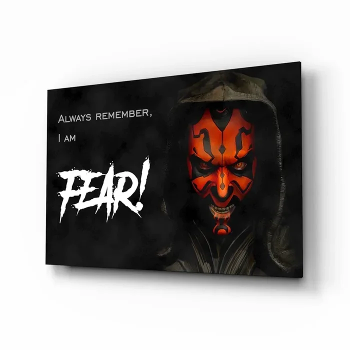 Darth Maul Glass Wall Art – 28.5 » x 18 «