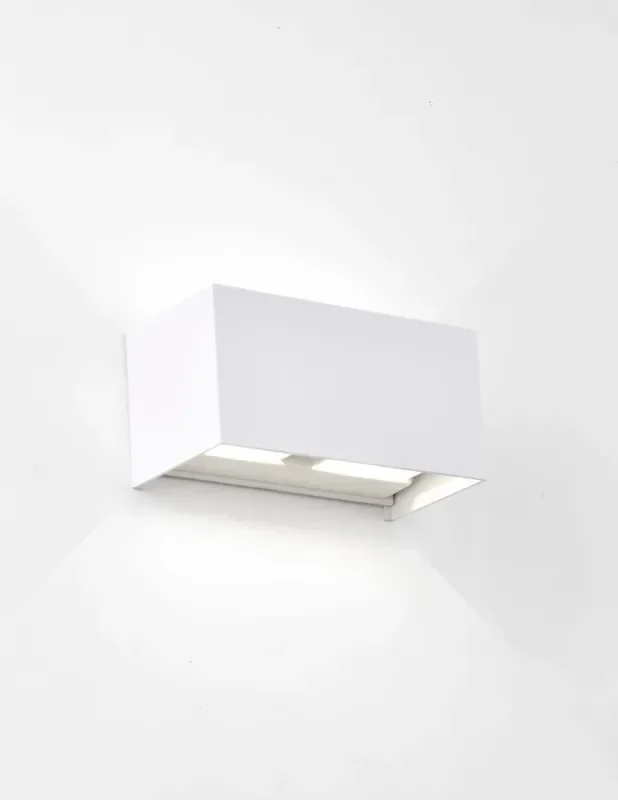 Davos Doble Aplique Exterior Blanco 4000K