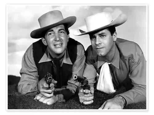 Dean Martin and Jerry Lewis as cowboys Everett Collection