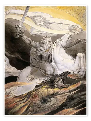 Death on a Pale Horse de William Blake Master Collection