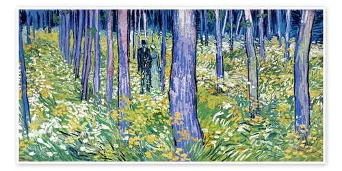 Debajo de la madera con dos personas de Vincent van Gogh Master Collection