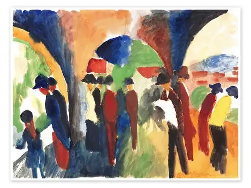 Debajo de los cenadores de August Macke Master Collection