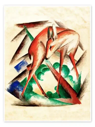 Deer (Red Deer) de Franz Marc akg-images