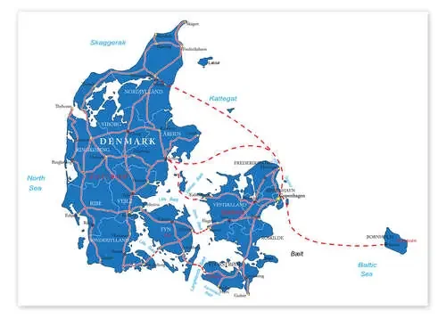 Denmark map Editors Choice