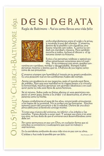 Desiderata II de Dirk H. Wendt