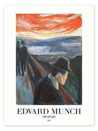 Despair, 1892 de Edvard Munch Exhibition Posters