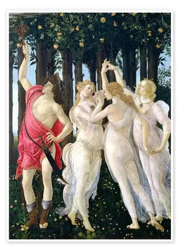 Detalle de Las tres Gracias y Mercurio, de La Primavera de Sandro Botticelli Bridgeman Images