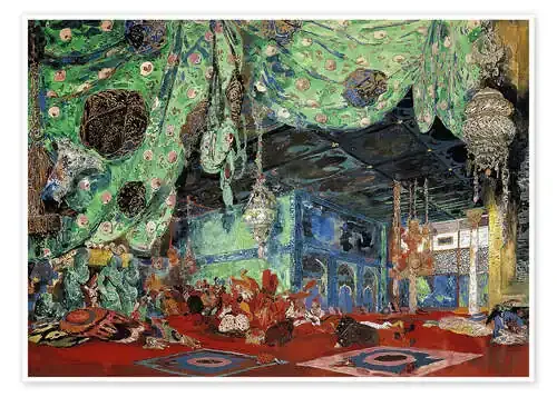 Diseño de escenario para ‘Scheherazade‘ de Rimsky-Korsakov de Leon Nikolajewitsch Bakst Bridgeman Images