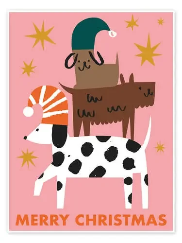 Dogs‘ Christmas tree de Ashley Le Quere Advocate Art