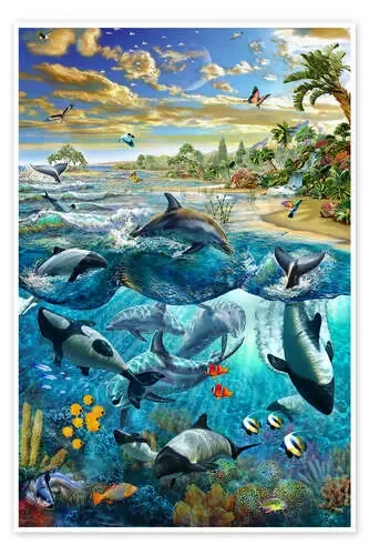 Dolphin beach de Adrian Chesterman MGL Licensing