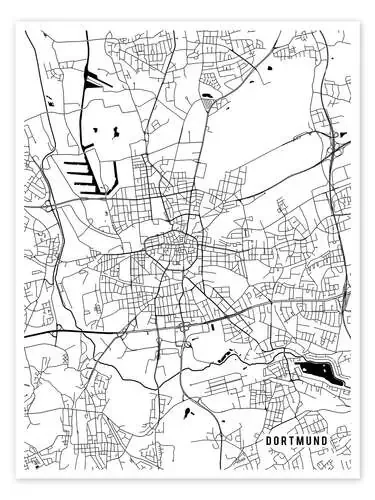 Dortmund Germany Map de Main Street Maps