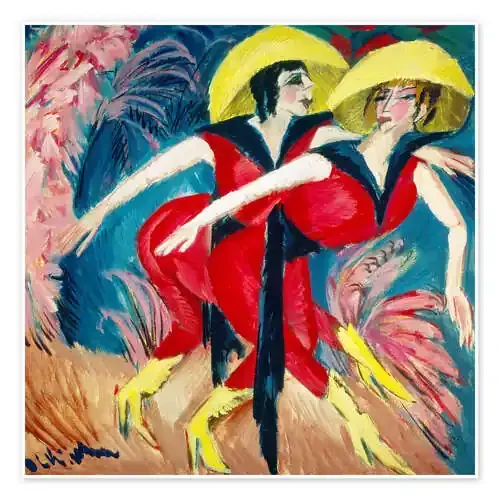 Dos bailarines rojos de Ernst Ludwig Kirchner ARTOTHEK