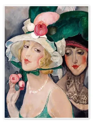 Dos señoras con sombrero de Gerda Wegener Master Collection