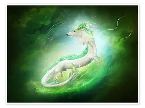 Dragón blanco de Elena Dudina