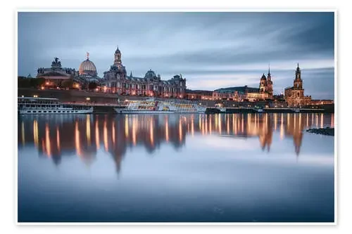 Dresden old town at the blue hour de Philipp Dase