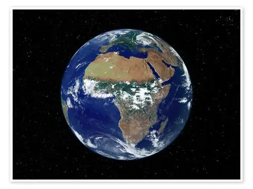 Earth – Africa and Europe de NASA Stocktrek Images