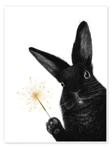 Easter Rabbit with sparkler de Valeriya Korenkova