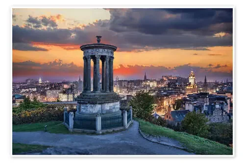 Edimburgo al atardecer con la colina Calton Editors Choice