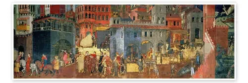Efectos del buen gobierno en la ciudad II de Ambrogio Lorenzetti Bridgeman Images