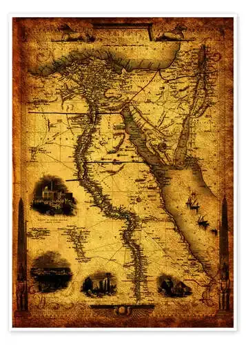 Egypt 1800 de Michaels Antike Weltkarten
