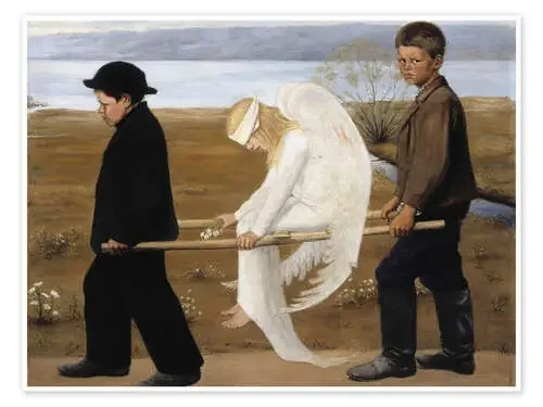 El ángel herido de Hugo Simberg Master Collection