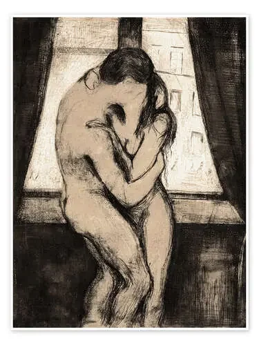 El beso de Edvard Munch Master Collection