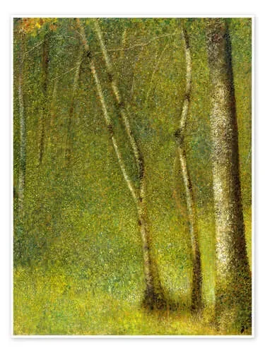 El bosque en Pontaubert de Georges Seurat Master Collection