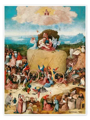 El carro de heno (detalle) de Hieronymus Bosch Master Collection