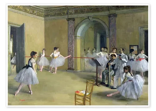 El foyer de la danza en la Ópera de Edgar Degas Bridgeman Images