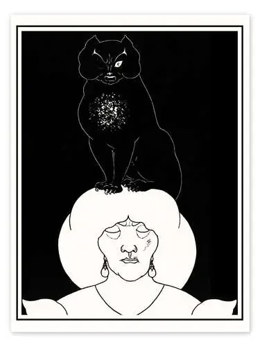 El gato negro de Aubrey Vincent Beardsley Master Collection