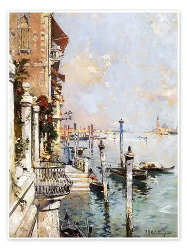 El Gran Canal, Venecia de Franz Richard Unterberger Master Collection