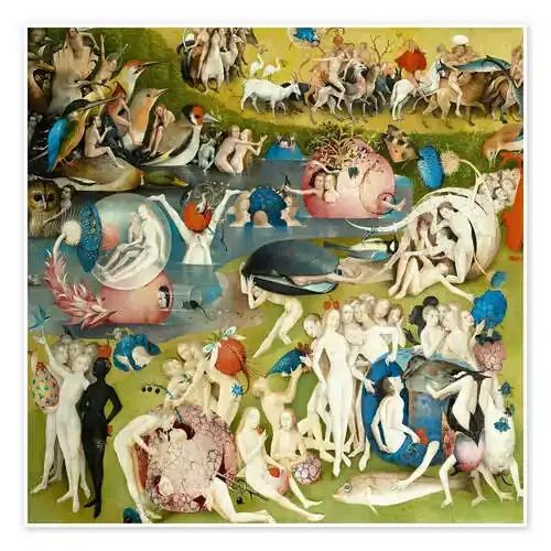 El jardín de las delicias – La Tierra tras el Diluvio Universal (detalle) II de Hieronymus Bosch Master Collection