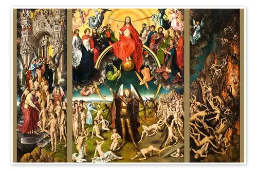 El juicio final de Hans Memling Master Collection