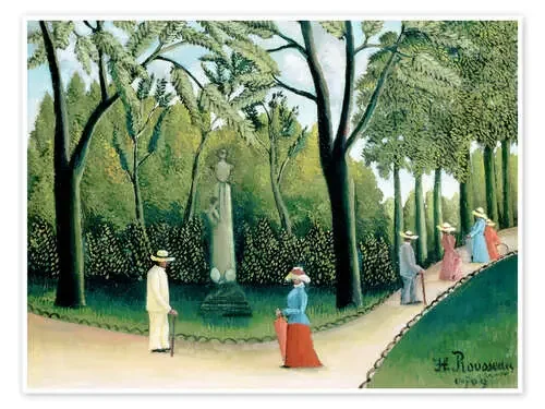 El monumento de Chopin en el jardín de Luxemburgo de Henri Rousseau Master Collection