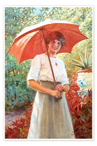El paraguas rojo de Jenny Nyström Master Collection