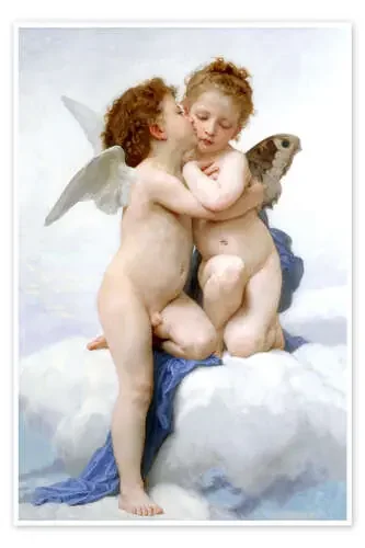 El primer beso de William Adolphe Bouguereau Master Collection