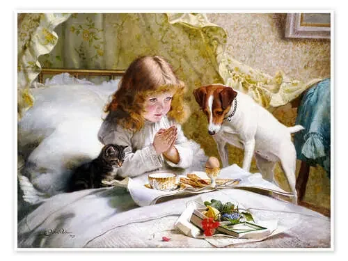 El rezo 1894 de Charles Burton Barber ARTOTHEK