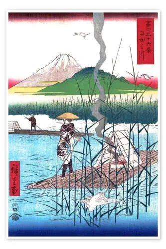 El río Sagami de Utagawa Hiroshige Master Collection