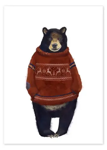 El señor oso con un jersey de lana de Eve Farb Editors Choice
