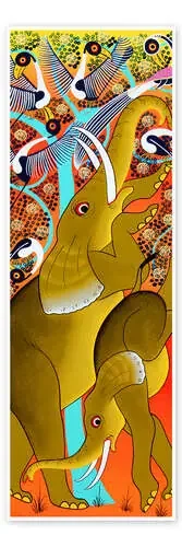 Elefantenakkrobatik de Omary Tanzania Art & Licensing