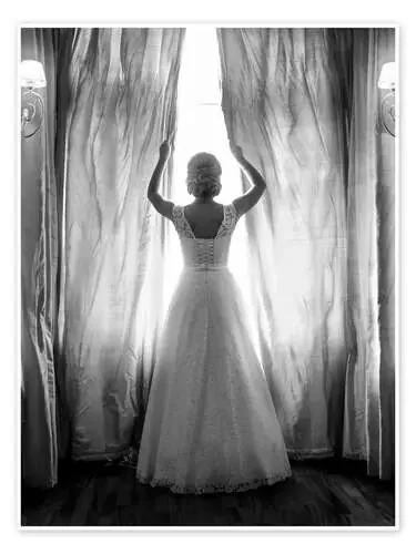 Elegant bride at big window Editors Choice