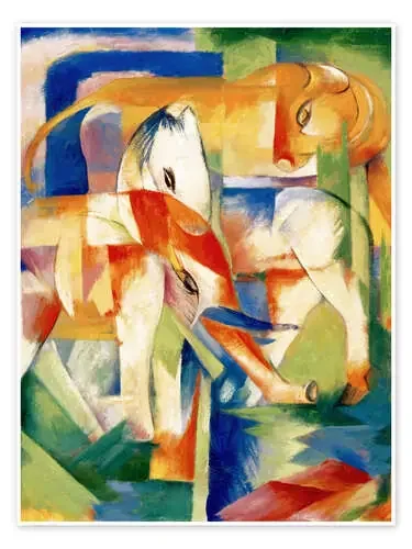 Elephant, horse, cattle de Franz Marc ARTOTHEK