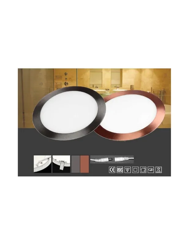 Empotrable Led 12 cm Bronce Viejo