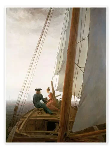 En el barco de vela de Caspar David Friedrich akg-images