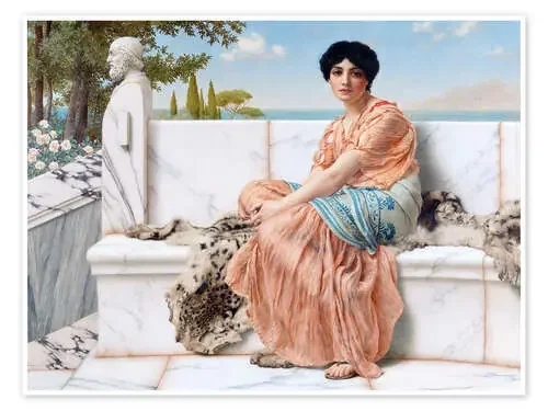 En el día de Safo de John William Godward Master Collection