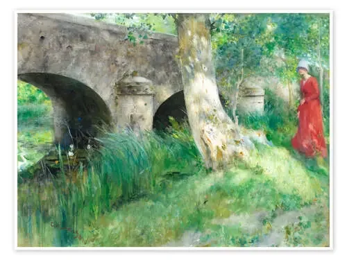 En frente del puente de Carl Larsson Master Collection