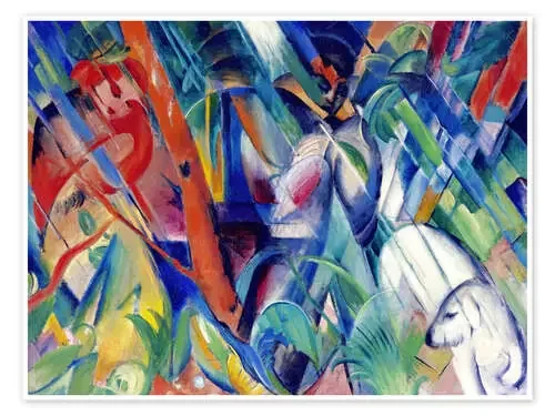 En la lluvia de Franz Marc Master Collection
